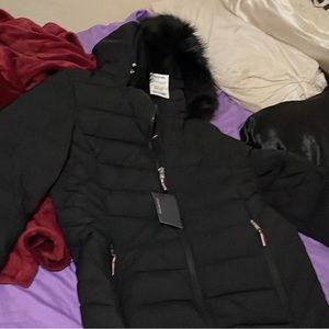 Black Tommy Hilfiger winter coat